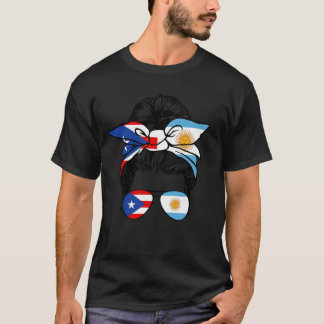 T-shirt Argentine et Porto Rico Mélangent mi-argentin Hal
