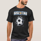 T-shirt Argentine Fans De Football - Football Argentin En (Devant)