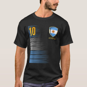 T-shirt Argentine Fans de football Jersey Argentine Drapea