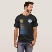 T-shirt Argentine Fans de football Jersey Argentine Drapea (Devant entier)