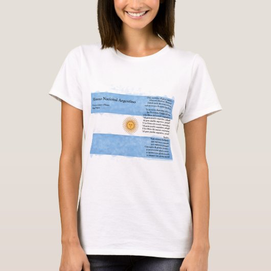 T-shirt Argentine - Himno Nacional Argentino (Devant)
