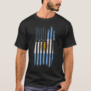 T-shirt Argentine Patriotique Argentine Américaine Flag Pr