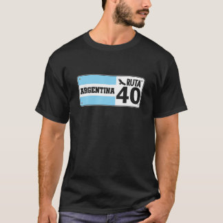 T-shirt Argentine Ruta 40 Andes Montagnes Fière Argentine
