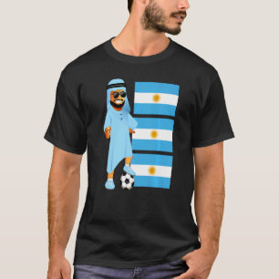T-shirt Argentine Sheikh Argentine Drapeau Football