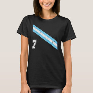 T-shirt Argentine Soccer Numéro 7 Argentine Football Spo