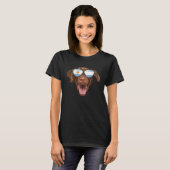 T-shirt Argentinian Flag Brown Labrador Retriever Argentin (Devant entier)