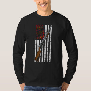 T-shirt Argile Cible Tir Usa Tir Drapeau Tir Panier