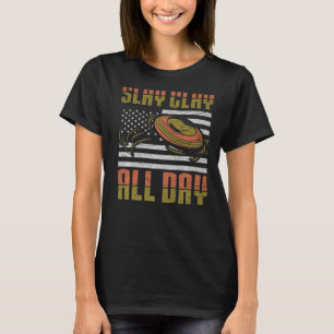T-shirt Argile d'argile toute la journée - Tireur de sport