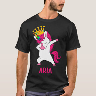 T-shirt ARIA Personnalisé Dabbing Unicorn Queen