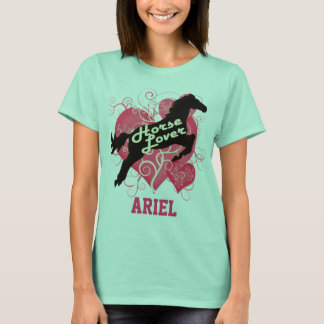 T-shirt Ariel personnalisé Cheval Lover