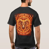 T-shirt Aries 2026 Fire Ram Zodiac | Bold Horoscope Astrol (Dos)