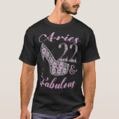 T-shirt Aries 22 & Fabulement Sparkly High Heels 22e Happ (Devant)