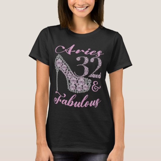 T-shirt Aries 32 & Fabulement Sparkly High Heels 32ème Hap (Devant)
