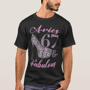 T-shirt Aries 67 & Fabulement Sparkly High Heels 67th Happ