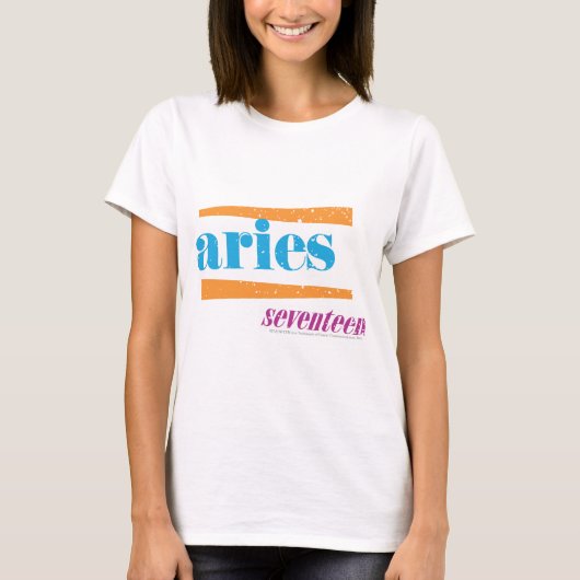 T-shirt Aries Aqua (Devant)