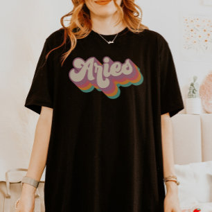 T-shirt Aries Astrologie Anniversaire Cadeau Zodiac Symbol