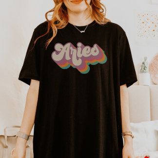 T-shirt Aries Astrologie Anniversaire Cadeau Zodiac Symbol
