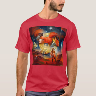 T-shirt Aries générées par l'IA