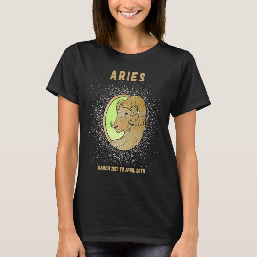T-shirt Aries Horoscope (Devant)