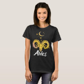 T-shirt Aries Horoscope Zodiac Sign Born March April (Devant entier)
