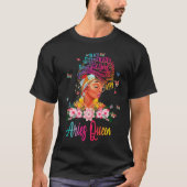 T-shirt Aries Queen Black Women Persistent Sophisticated B (Devant)