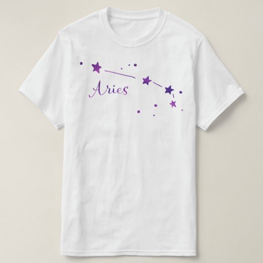 T-shirt Aries Zodiac Constellation (Design devant)