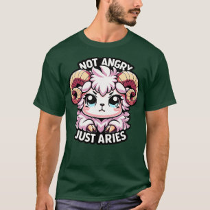 T-shirt Aries Zodiac Cute Ram Tee Astrologie Graphique Cad