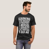 T-shirt Aristote Importance de la citation d'apprentissage (Devant entier)