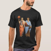 T-shirt Aristotle And Plato With Basketballs Philosophy Ma (Devant)