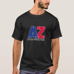 T-shirt Arizona AZ Retro American Flags Pride