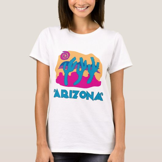 T-shirt Arizona bleu désert (Devant)