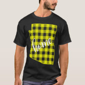 T-shirt Arizona Buffalo Plaid Home State Country Yellow Pl (Devant)