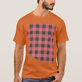 T-shirt Arizona Carreaux en Rose