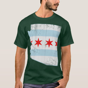T-shirt Arizona Chicago Carte Drapeau Famille Transplant V
