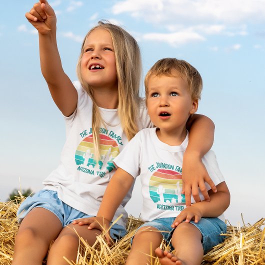 T-shirt Arizona Desert Cactus Sunset Custom Trip Kids