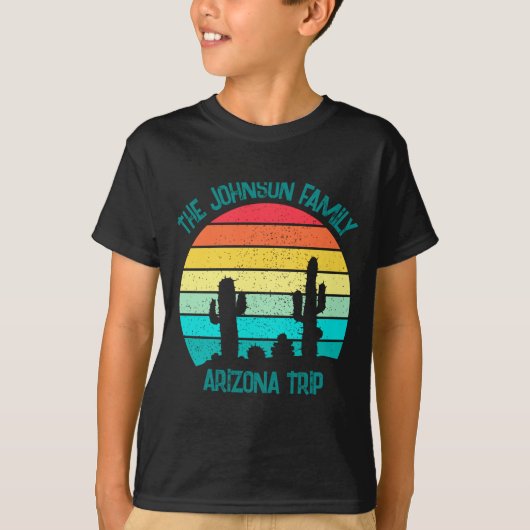 T-shirt Arizona Desert Cactus Sunset Trip Kids  (Devant)