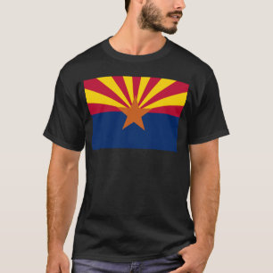 T-shirt Arizona Drapeau : Réglage de Star Sun, État du cui