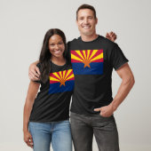 T-shirt Arizona Drapeau : Réglage de Star Sun, État du cui (Unisexe)