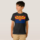 T-shirt Arizona Drapeau : Réglage de Star Sun, État du cui (Devant entier)