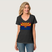 T-shirt Arizona Drapeau : Réglage de Star Sun, État du cui (Devant entier)
