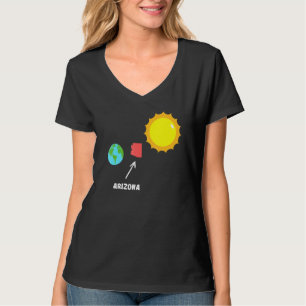 T-shirt Arizona Est Un Design Chaud Entre La Terre Et Le S