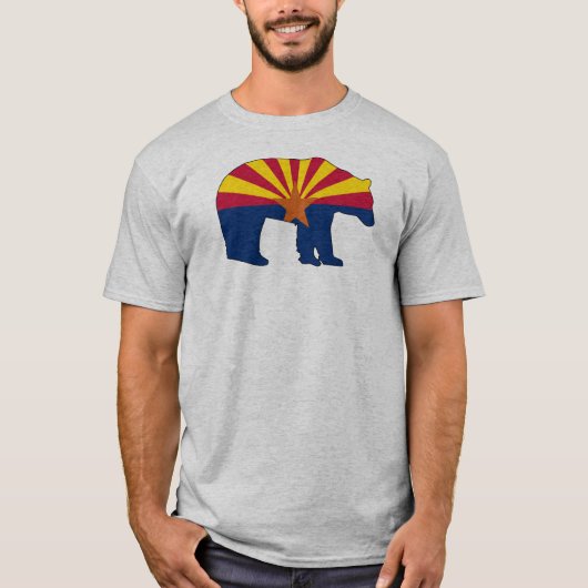 T-shirt Arizona Flag Bear (Devant)