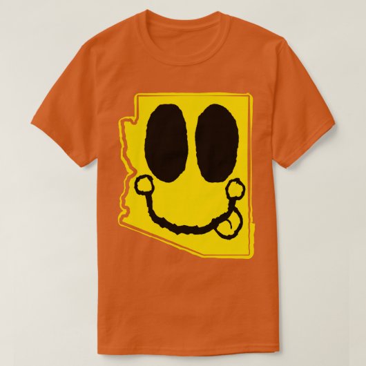 T-shirt Arizona Happy Face avec la langue sort (Design devant)