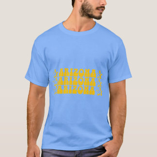 T-shirt Arizona jaune surdimensionné
