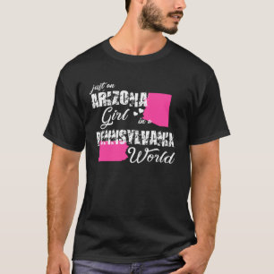 T-shirt Arizona Juste une fille de l'Arizona en Pennsylvan