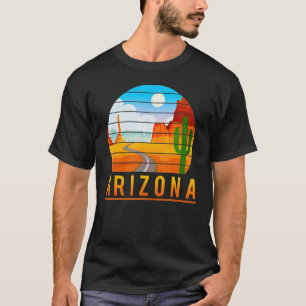 T-shirt Arizona Roadrunner Retro Desert Cactus