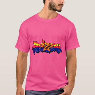 T-shirt Arizona Roosevelt Ligne Drapeau Graffiti rose