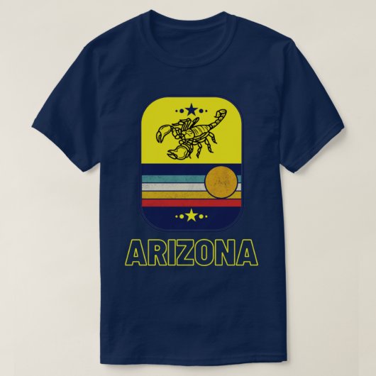 T-shirt Arizona Scorpion Sun Heat et Scorpions (Design devant)