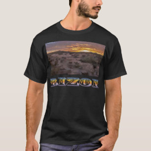 T-shirt Arizona Souvenir. Route pittoresque Pretty Sunset