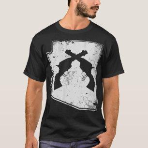 T-shirt Arizona State Map 2e Amendement Droits des armes à